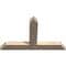 Ekena Millwork Portland Smooth Timber Gable Bracket, Douglas Fir, 48"W x 30"H x 3 1/2"D x 5 1/2"F, 15/12 Pitch GBW048X30X0406POR00SDF - alternate 3